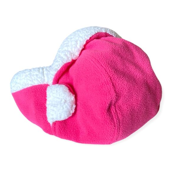 Girls Winter Hat Size 4-7 Fleece Trapper Hat Pink Cover Ears Flap Faux Shearling - Picture 3 of 11
